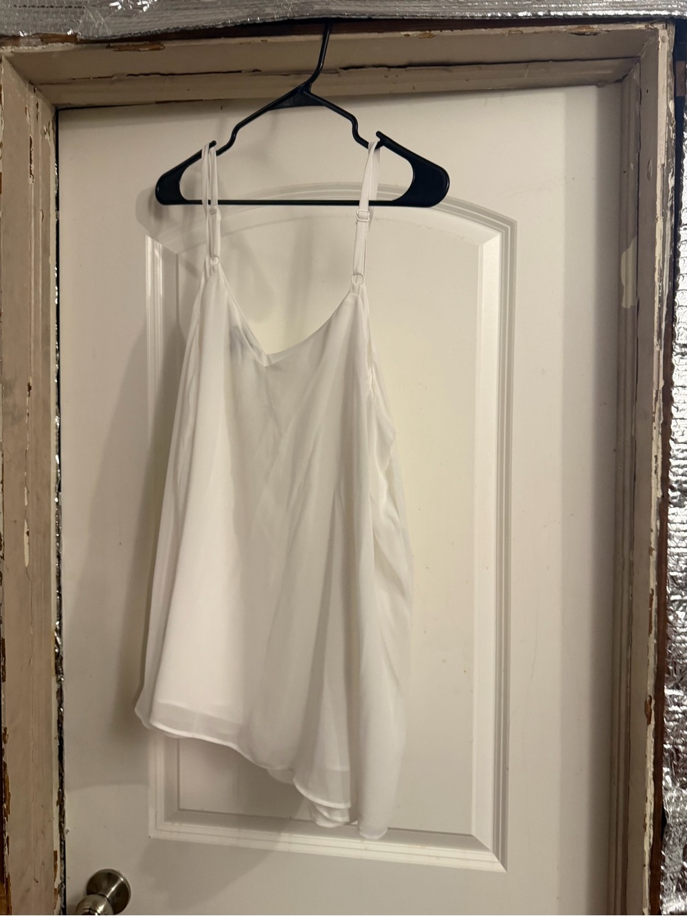 torrid White Satin-Look Adjustable Strap Camisole
